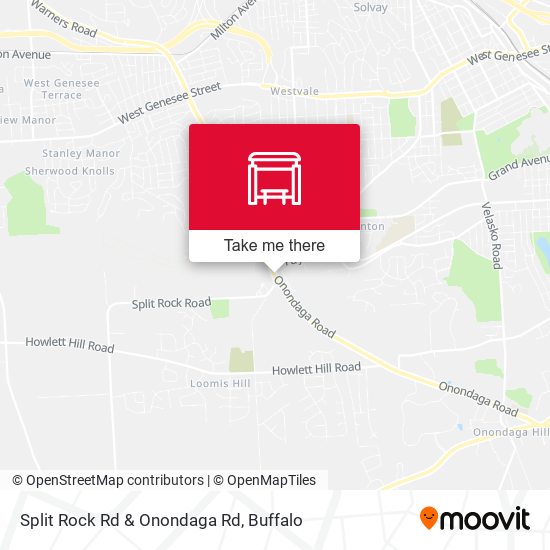 Split Rock Rd & Onondaga Rd map