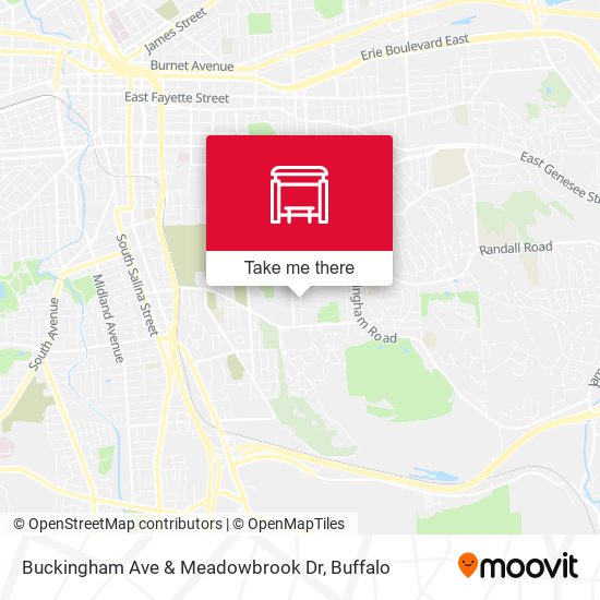 Mapa de Buckingham Ave & Meadowbrook Dr
