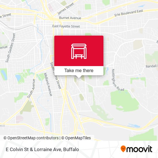 E Colvin St & Lorraine Ave map