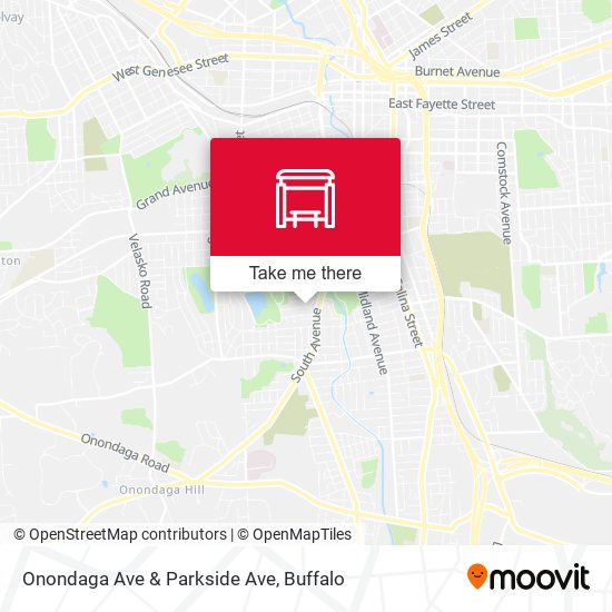 Mapa de Onondaga Ave & Parkside Ave