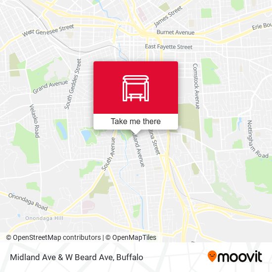 Midland Ave & W Beard Ave map