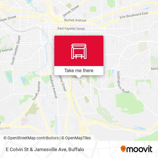 E Colvin St & Jamesville Ave map