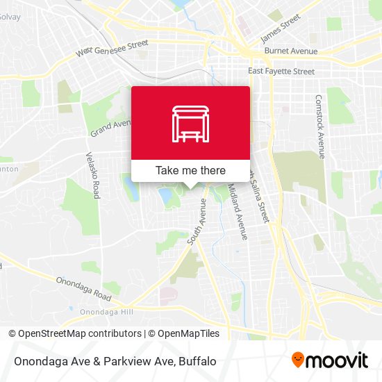 Onondaga Ave & Parkview Ave map