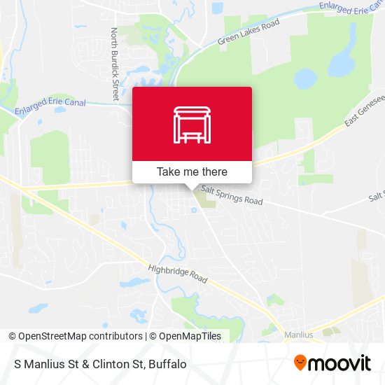 S Manlius St & Clinton St map