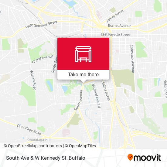 South Ave & W Kennedy St map