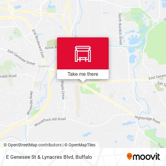 E Genesee St & Lynacres Blvd map