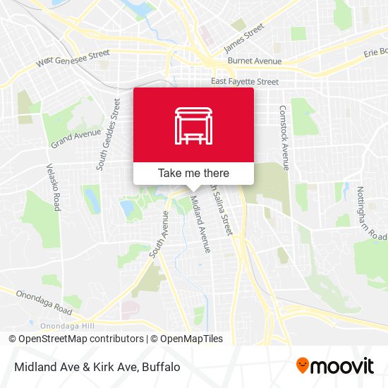 Midland Ave & Kirk Ave map