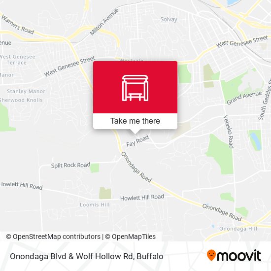 Onondaga Blvd & Wolf Hollow Rd map
