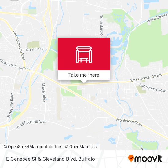 E Genesee St & Cleveland Blvd map