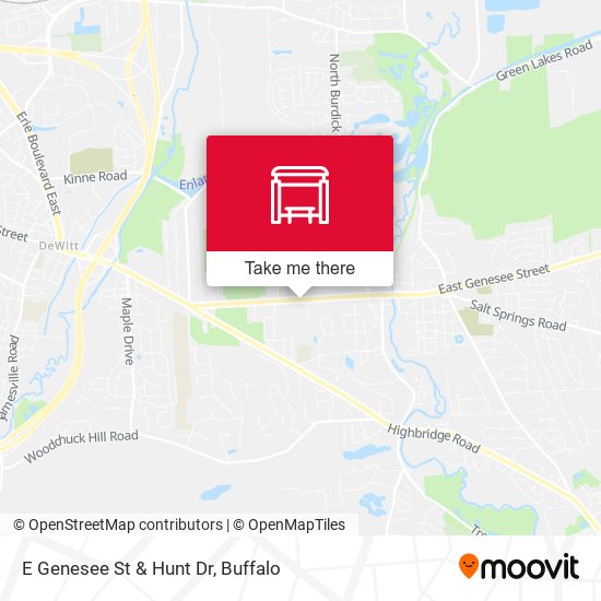 Mapa de E Genesee St & Hunt Dr