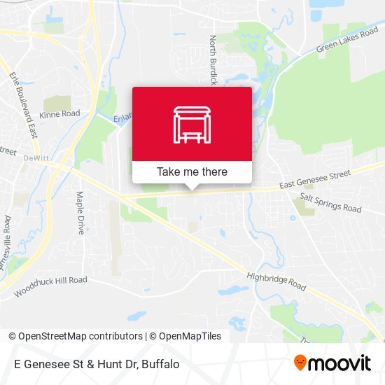 Mapa de E Genesee St & Hunt Dr