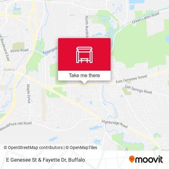 E Genesee St & Fayette Dr map