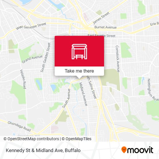 Kennedy St & Midland Ave map