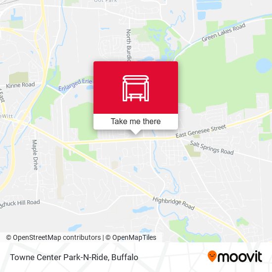 Towne Center Park-N-Ride map