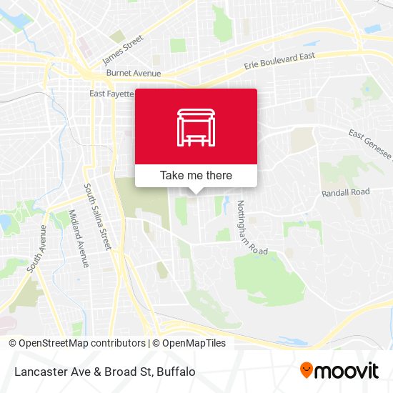 Mapa de Lancaster Ave & Broad St