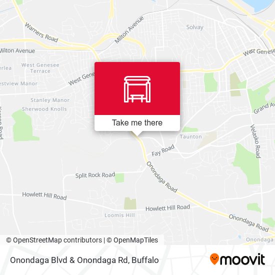 Onondaga Blvd & Onondaga Rd map