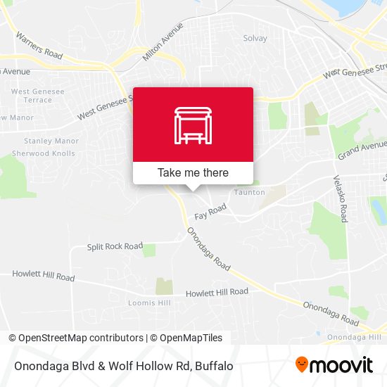 Onondaga Blvd & Wolf Hollow Rd map