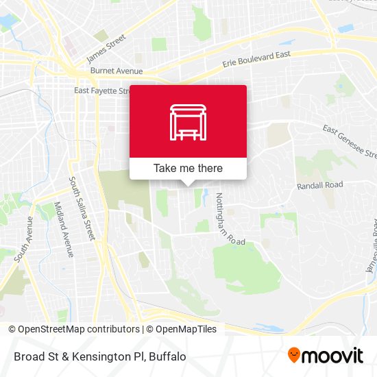 Broad St & Kensington Pl map