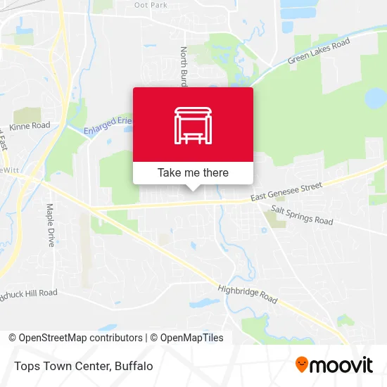 Tops Town Center map