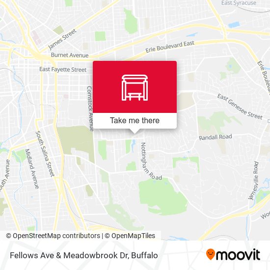 Fellows Ave & Meadowbrook Dr map