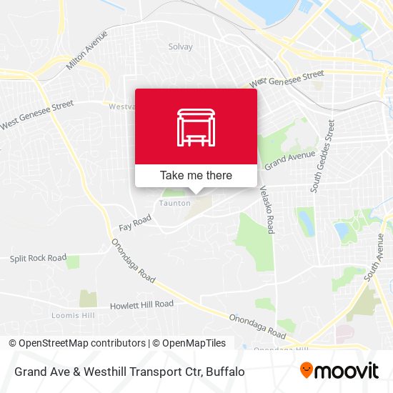 Grand Ave & Westhill Transport Ctr map