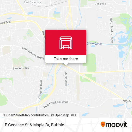 E Genesee St & Maple Dr map