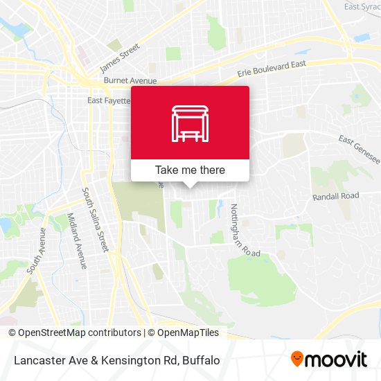 Mapa de Lancaster Ave & Kensington Rd