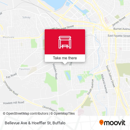 Bellevue Ave & Hoeffler St map