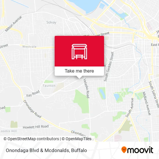 Onondaga Blvd & Mcdonalds map