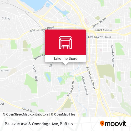Mapa de Bellevue Ave & Onondaga Ave