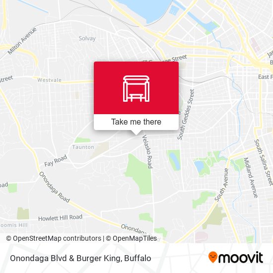Mapa de Onondaga Blvd & Burger King