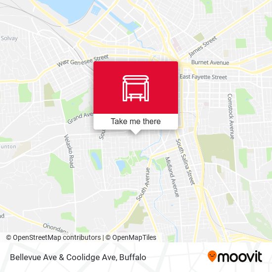 Mapa de Bellevue Ave & Coolidge Ave