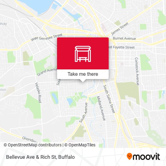 Bellevue Ave & Rich St map
