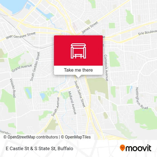 E Castle St & S State St map