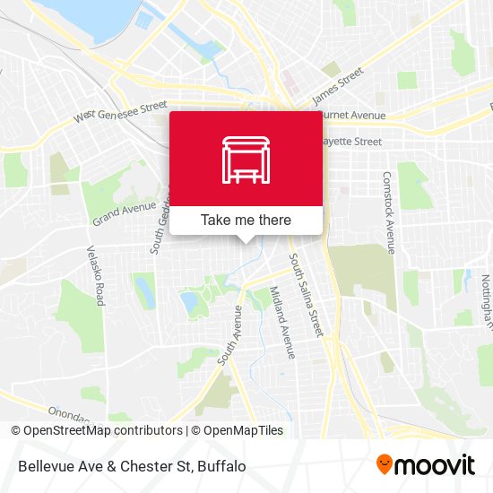 Mapa de Bellevue Ave & Chester St