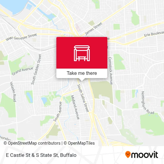 E Castle St & S State St map