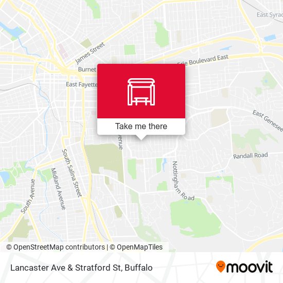 Lancaster Ave & Stratford St map