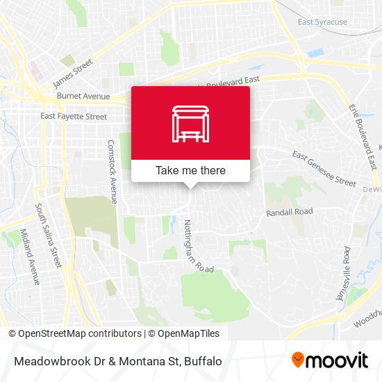 Meadowbrook Dr & Montana St map