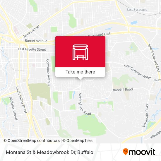 Montana St & Meadowbrook Dr map