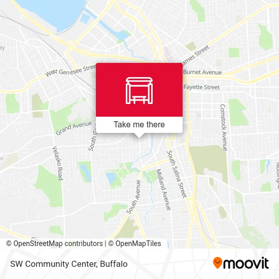 SW Community Center map