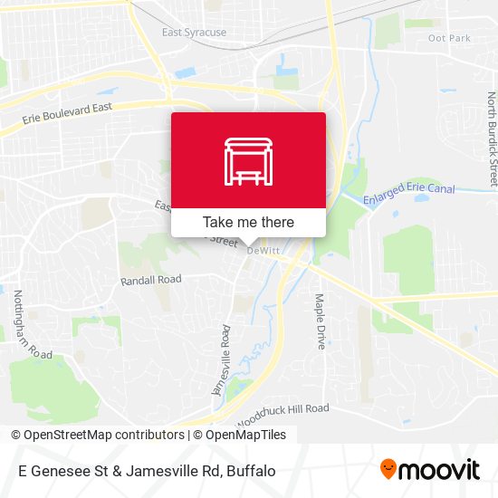 E  Genesee St & Jamesville Rd map