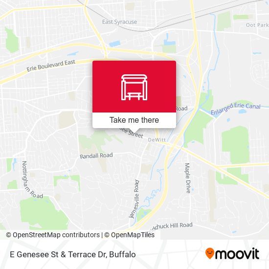 Mapa de E Genesee St & Terrace Dr