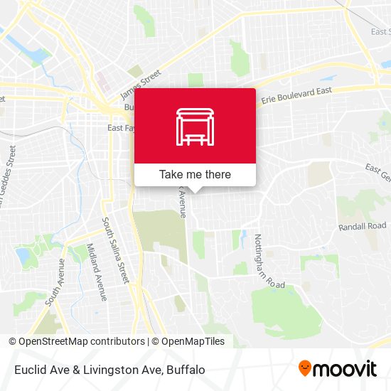 Euclid Ave & Livingston Ave map