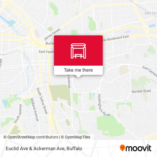 Euclid Ave & Ackerman Ave map