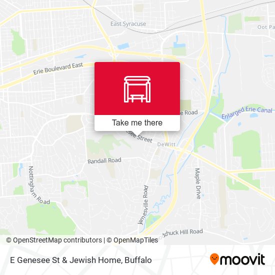 E Genesee St & Jewish Home map