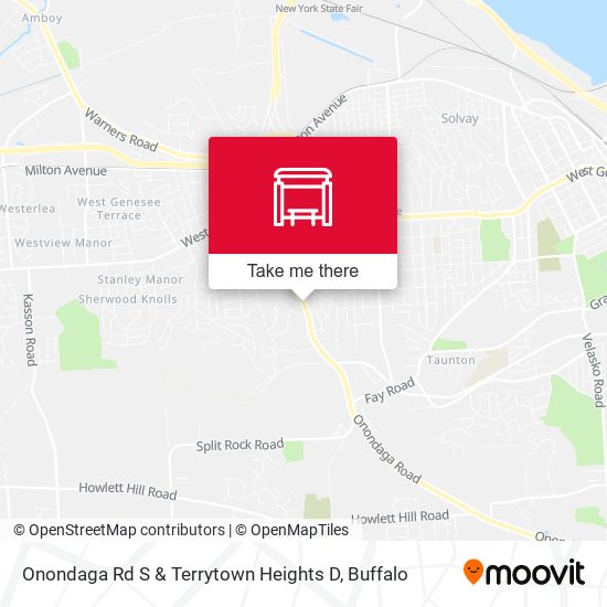 Onondaga Rd S & Terrytown Heights D map