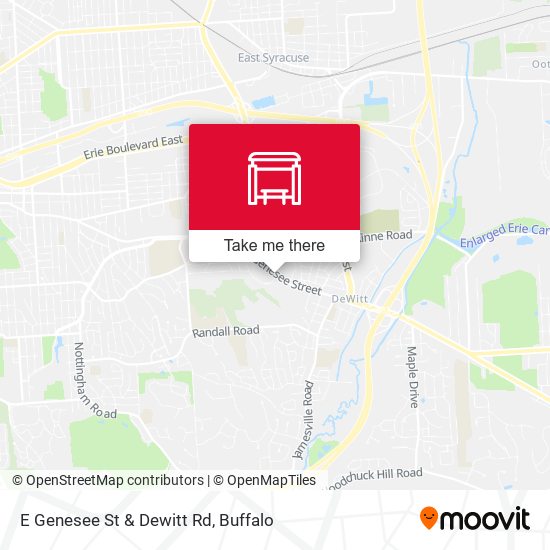 E Genesee St & Dewitt Rd map