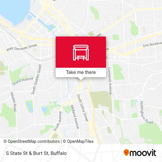 S State St & Burt St map