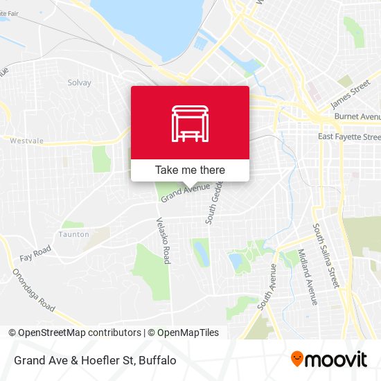 Mapa de Grand Ave & Hoefler St