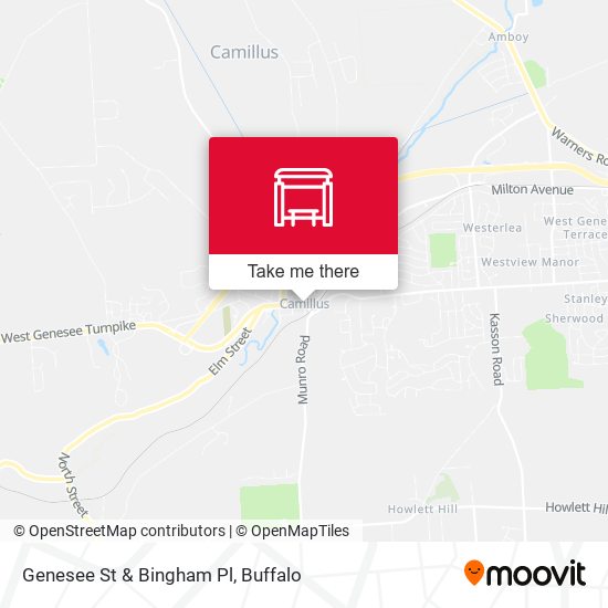 Mapa de Genesee St & Bingham Pl